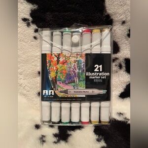 21 Count Dual Tip Illustration Marker Set NWT